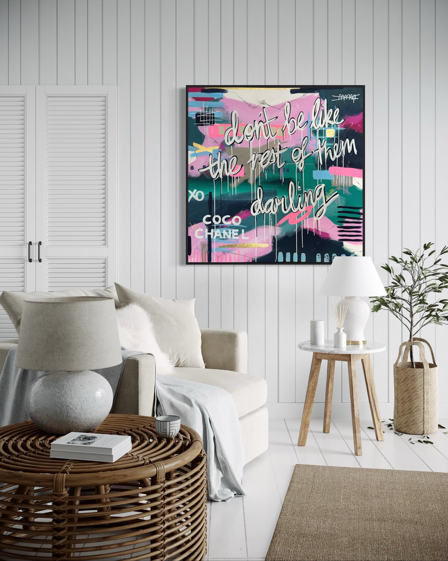 Dare to be different | 120cm x 120cm | Framed
