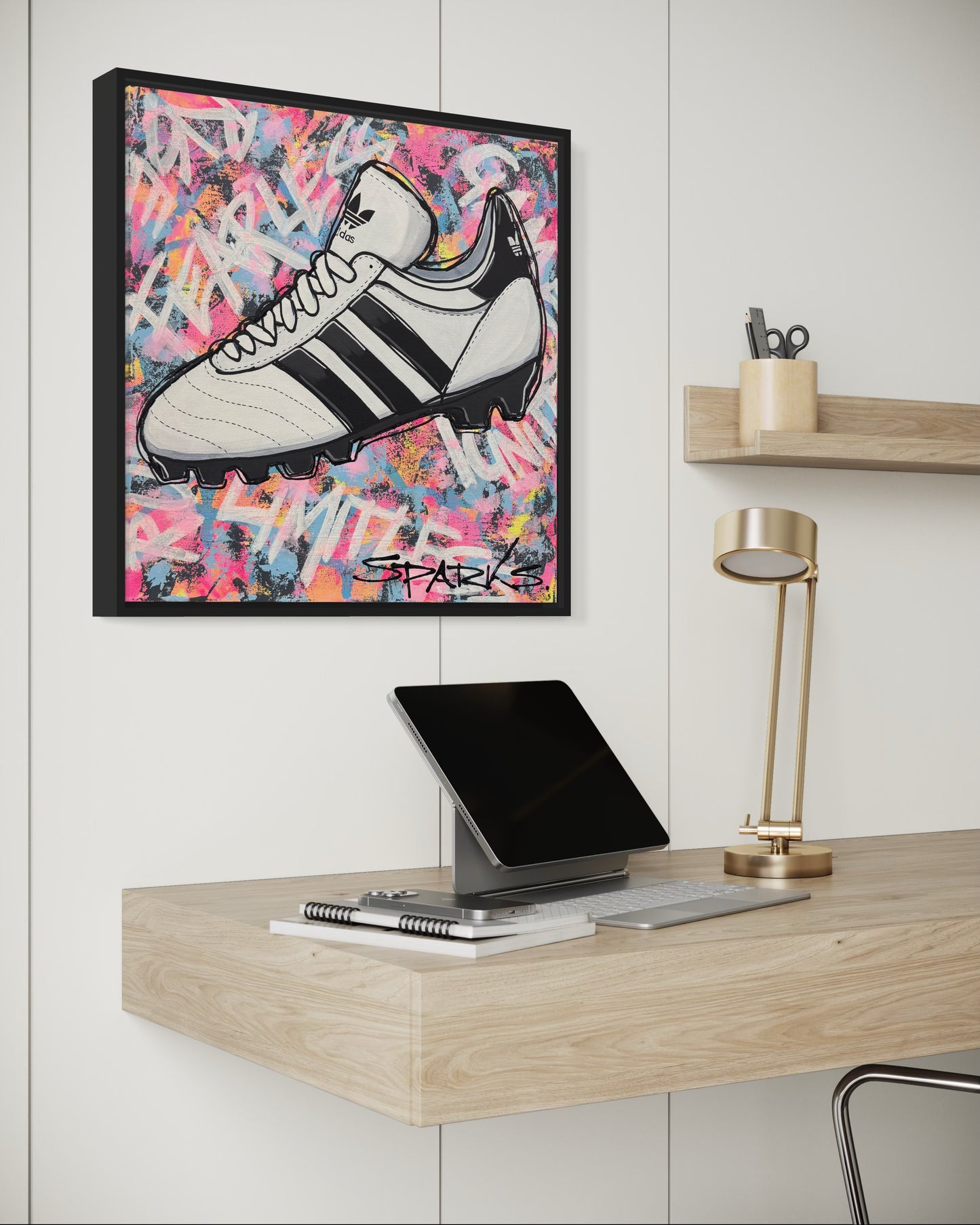 Laced For Victory | 50cm x 50cm | Framed