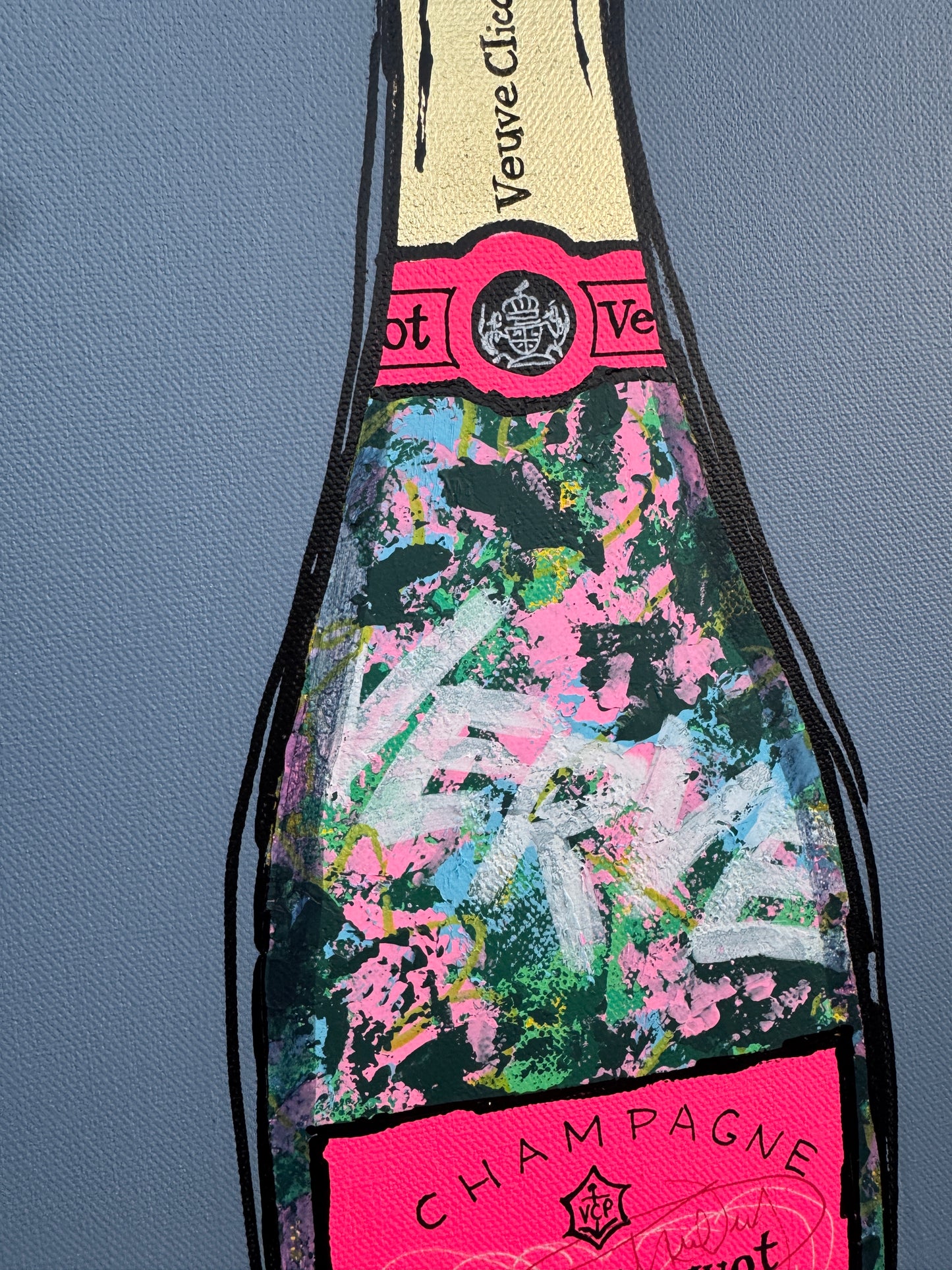 Verve Neon Pink | 31cm x 41cm | Canvas unframed