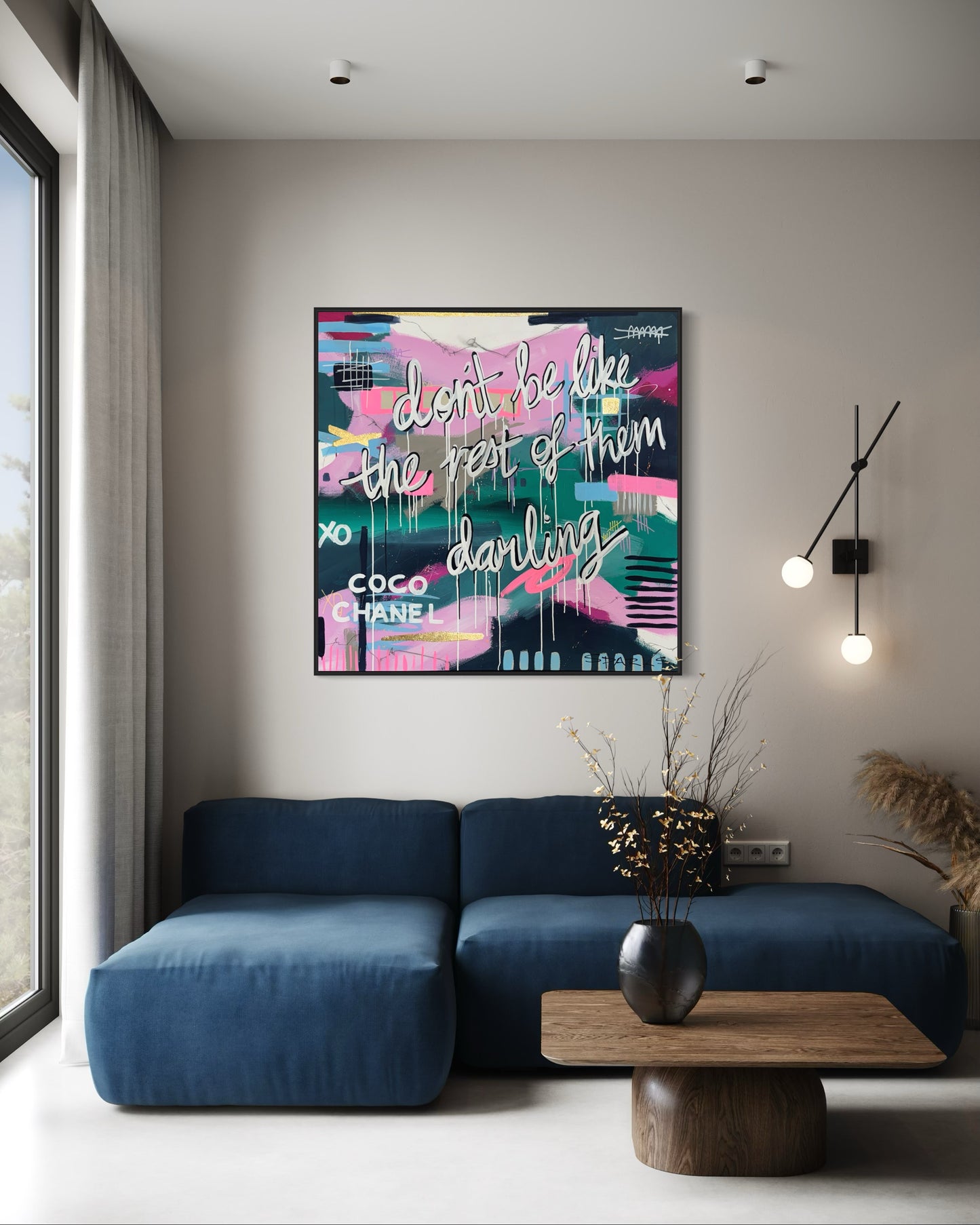 Dare to be different | 120cm x 120cm | Framed
