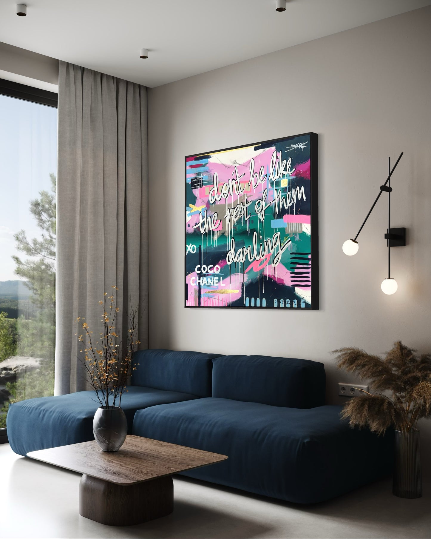 Dare to be different | 120cm x 120cm | Framed