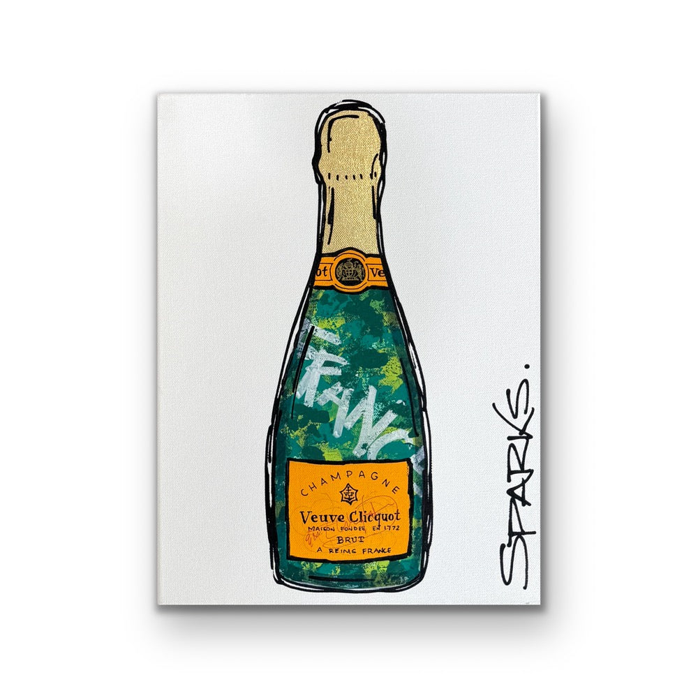 Green Bubbly #2 | 31cm x 41cm | Canvas unframed