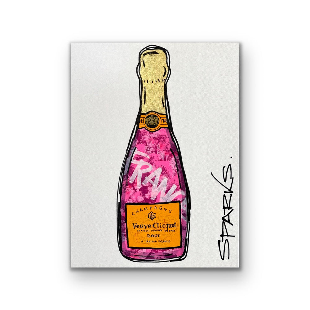 Pink Bubbly | 31cm x 41cm | Canvas unframed