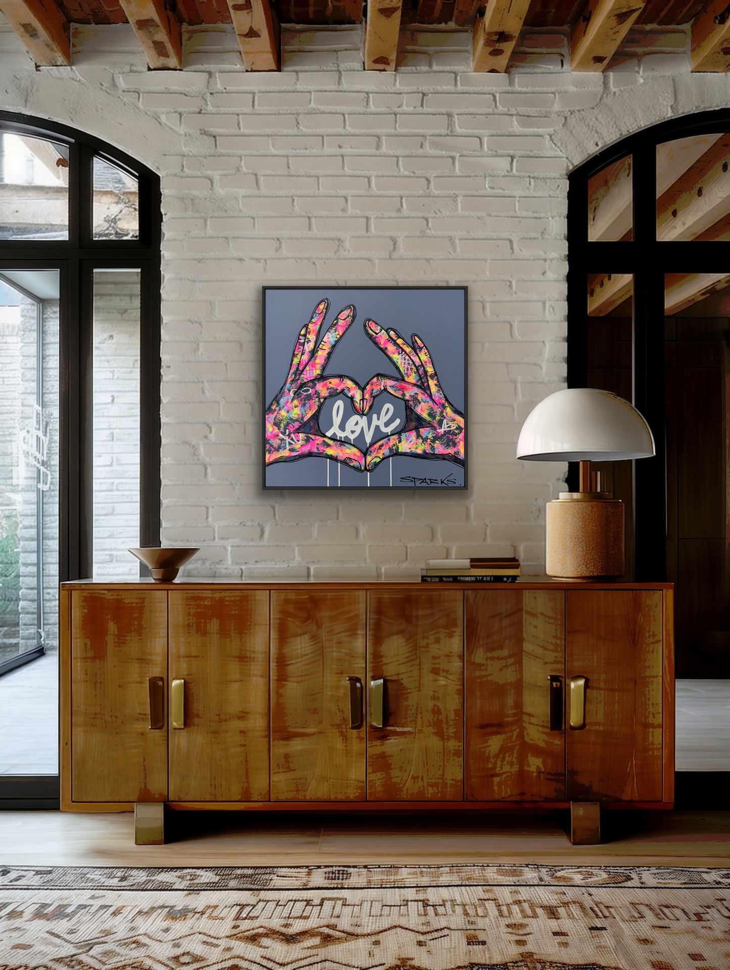 Infinite Love | 83cm x 83cm | Framed