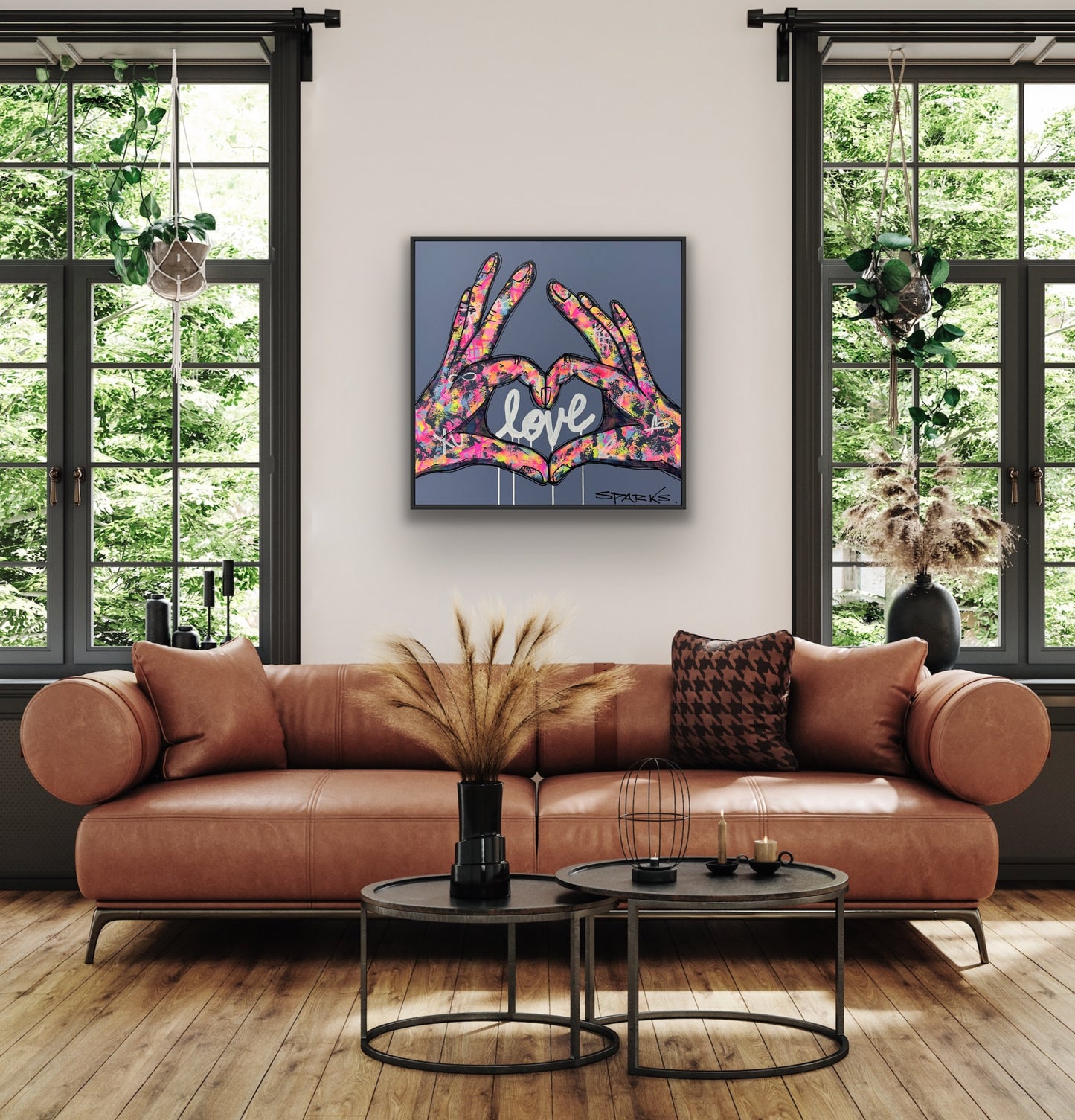 Infinite Love | 83cm x 83cm | Framed