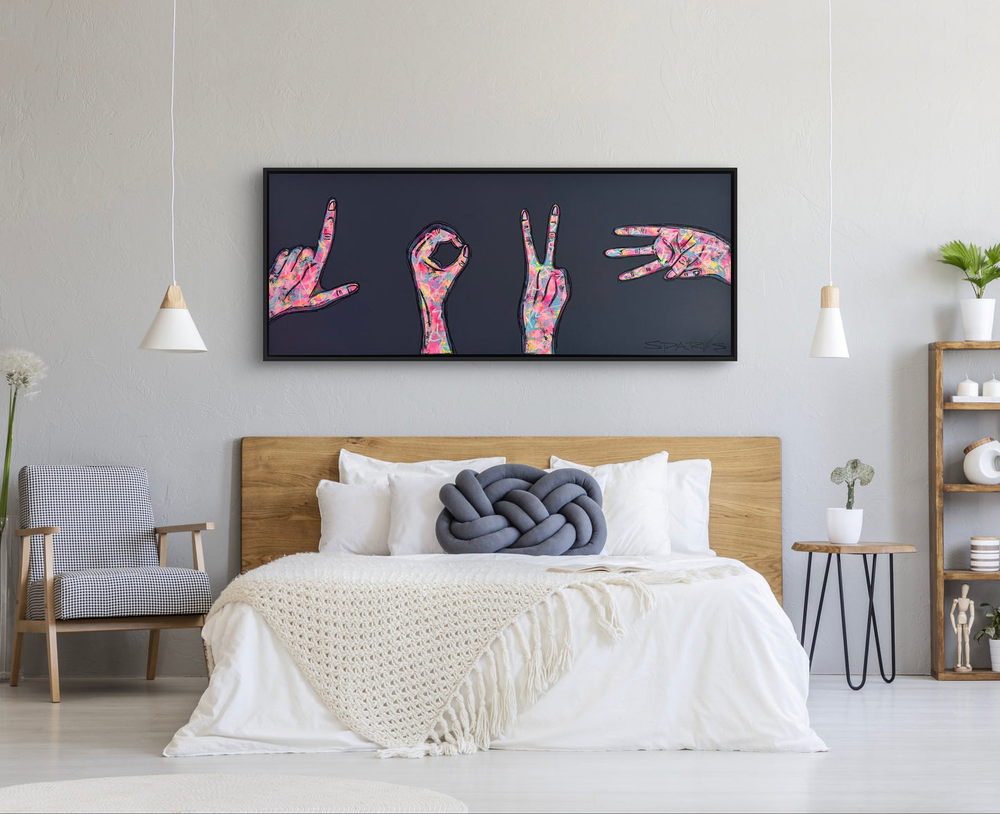 LOVE is the word | 160cm x 60cm | Framed