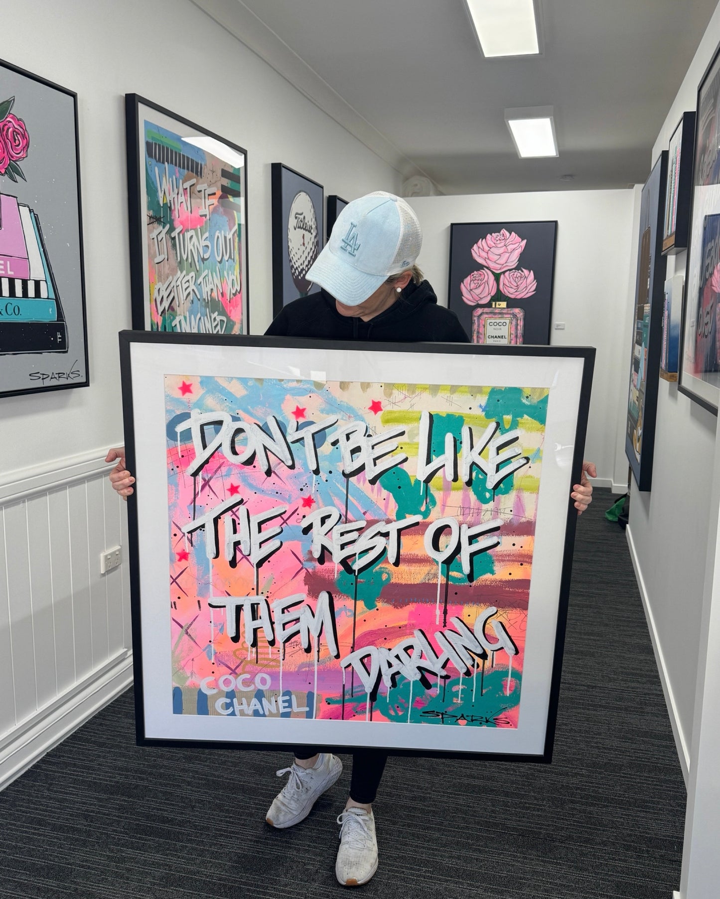 Statement Made | 100 x 100cm | Framed In Black