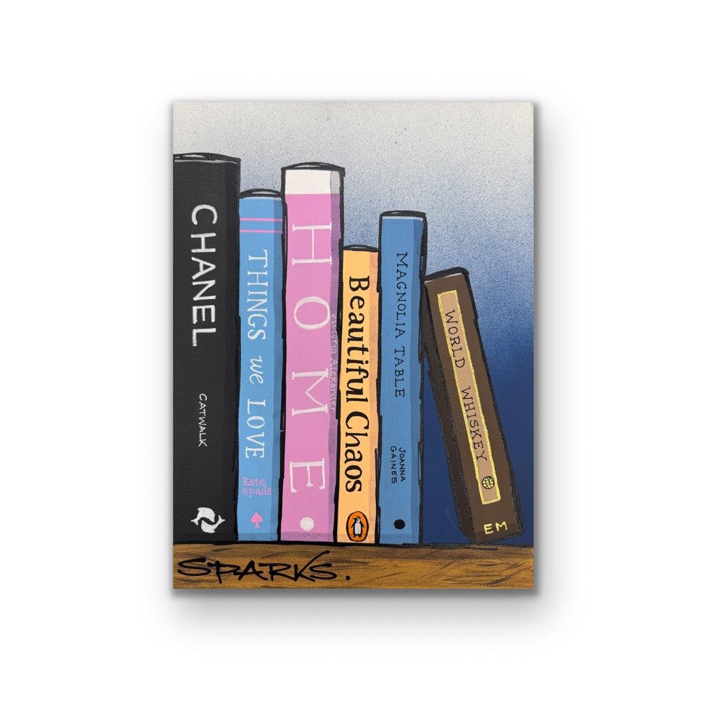 Bookcase Mini | 31cm x 41cm | Canvas unframed