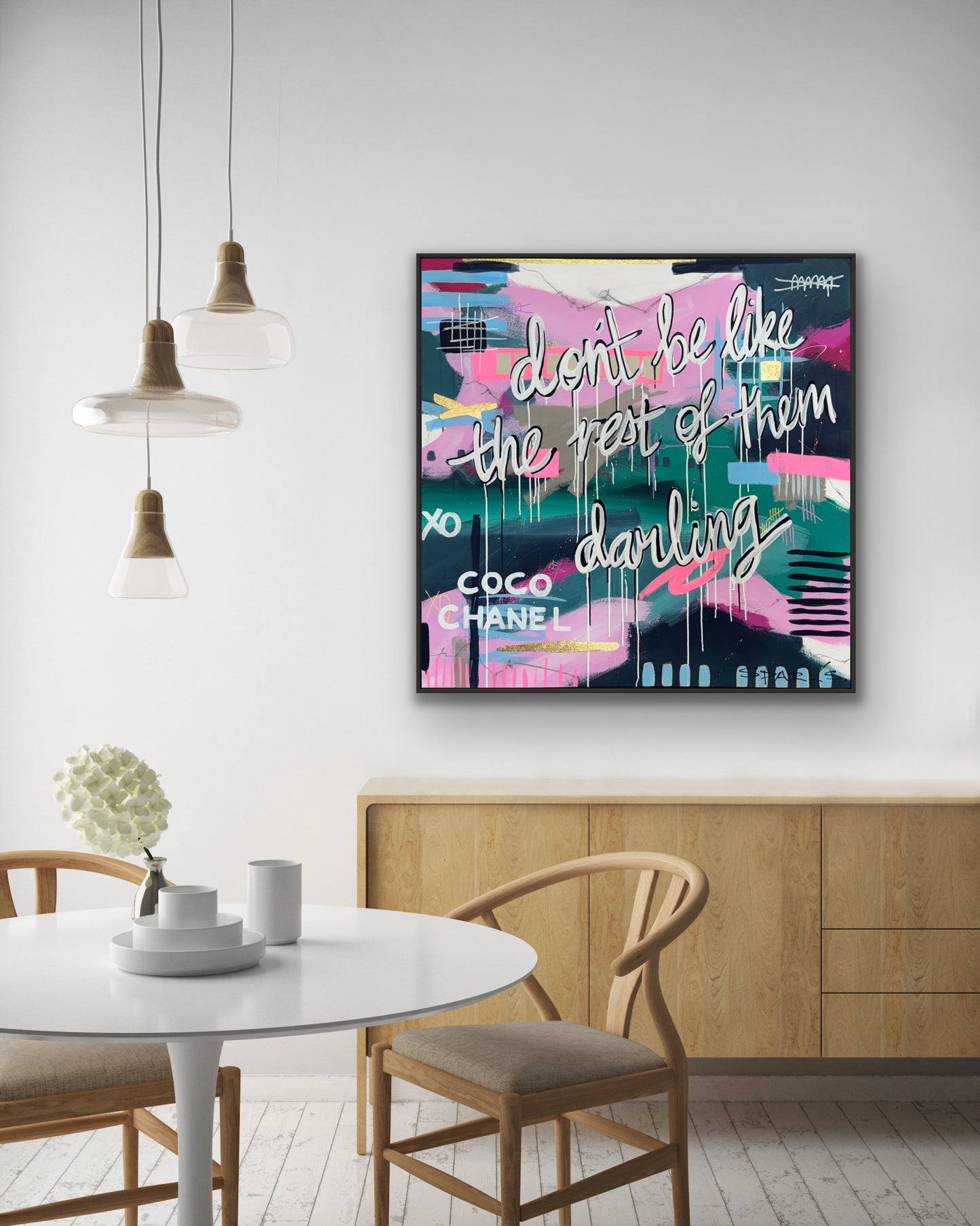 Dare to be different | 120cm x 120cm | Framed