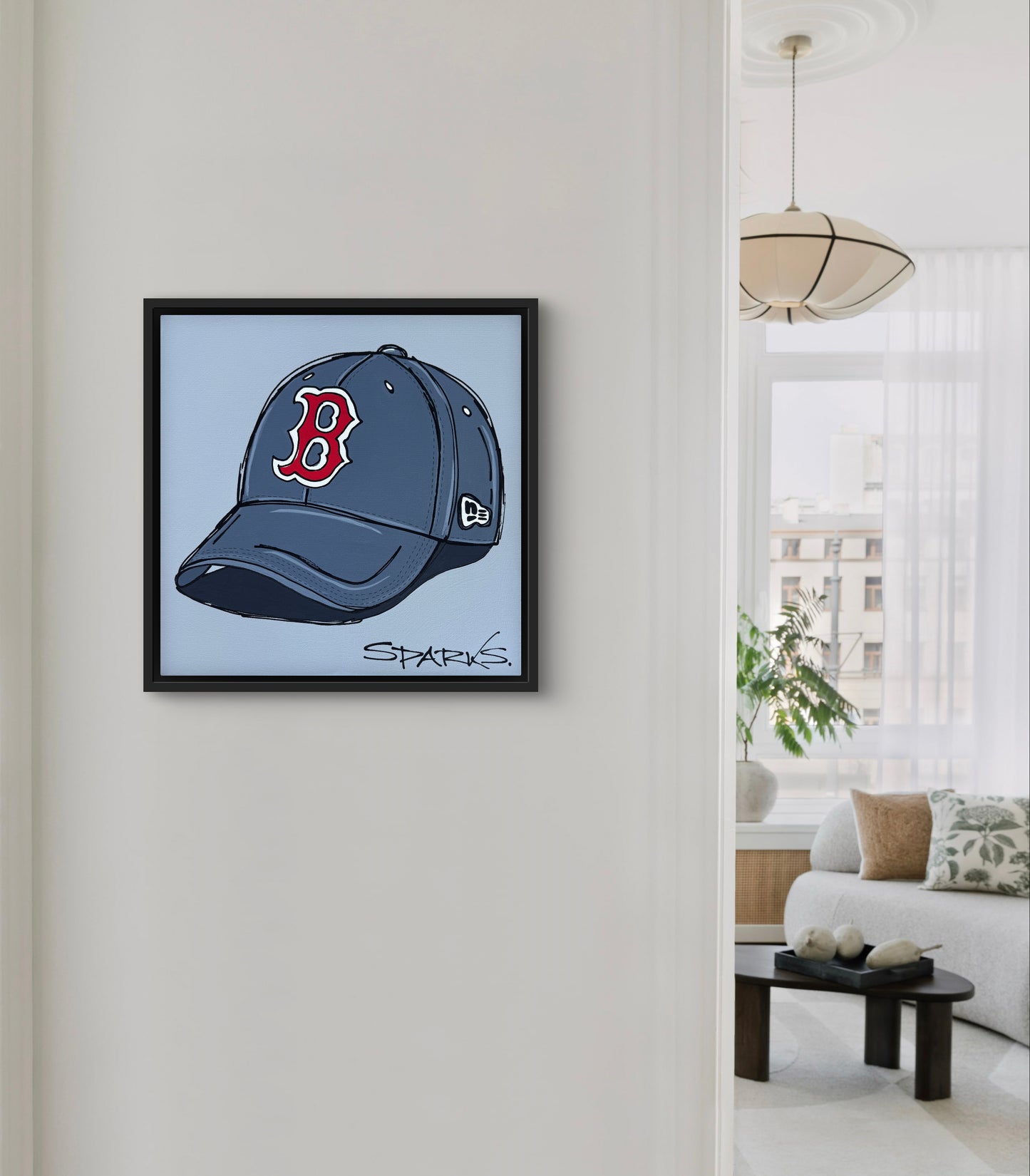 Boston Red Sox | 50cm x 50cm | Framed