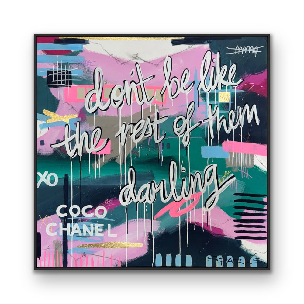 Dare to be different | 120cm x 120cm | Framed