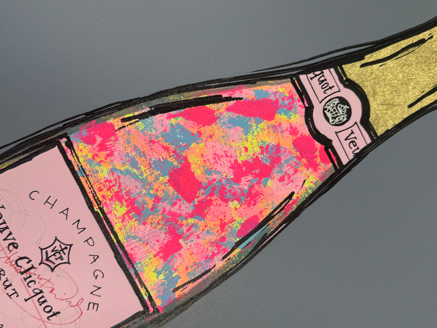 Time for a glass of bubbly | 44.5cm x 54.5cm | Canvas unframed