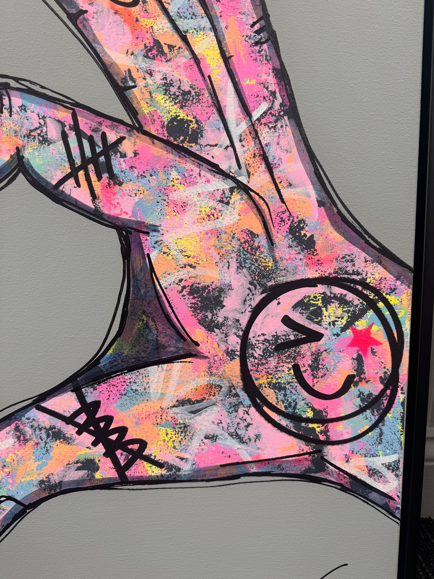 Cheeky Love | 90cm x 90cm | Framed