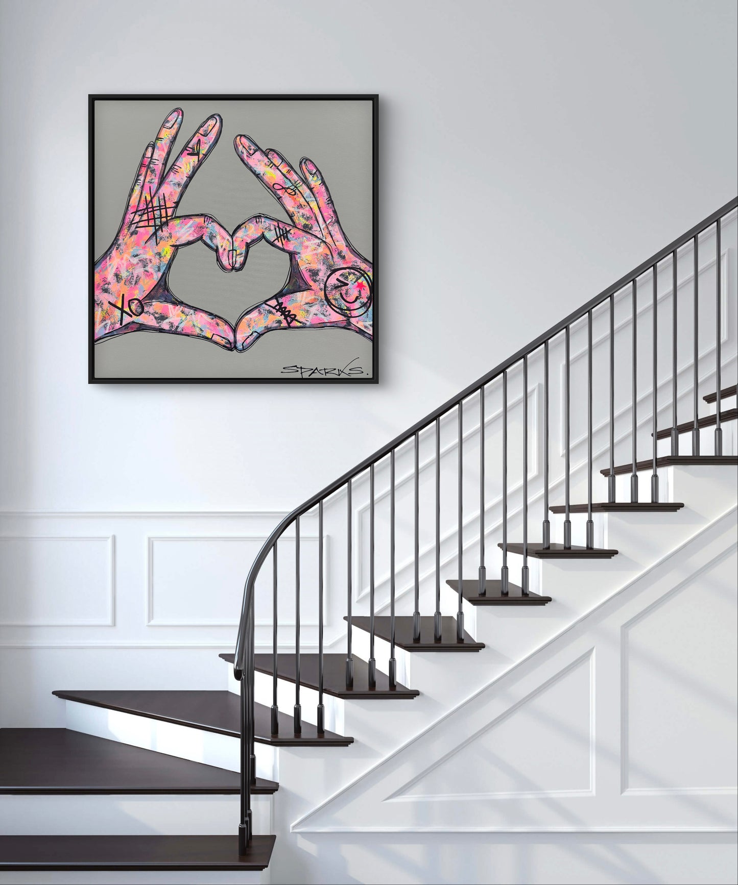 Cheeky Love | 90cm x 90cm | Framed