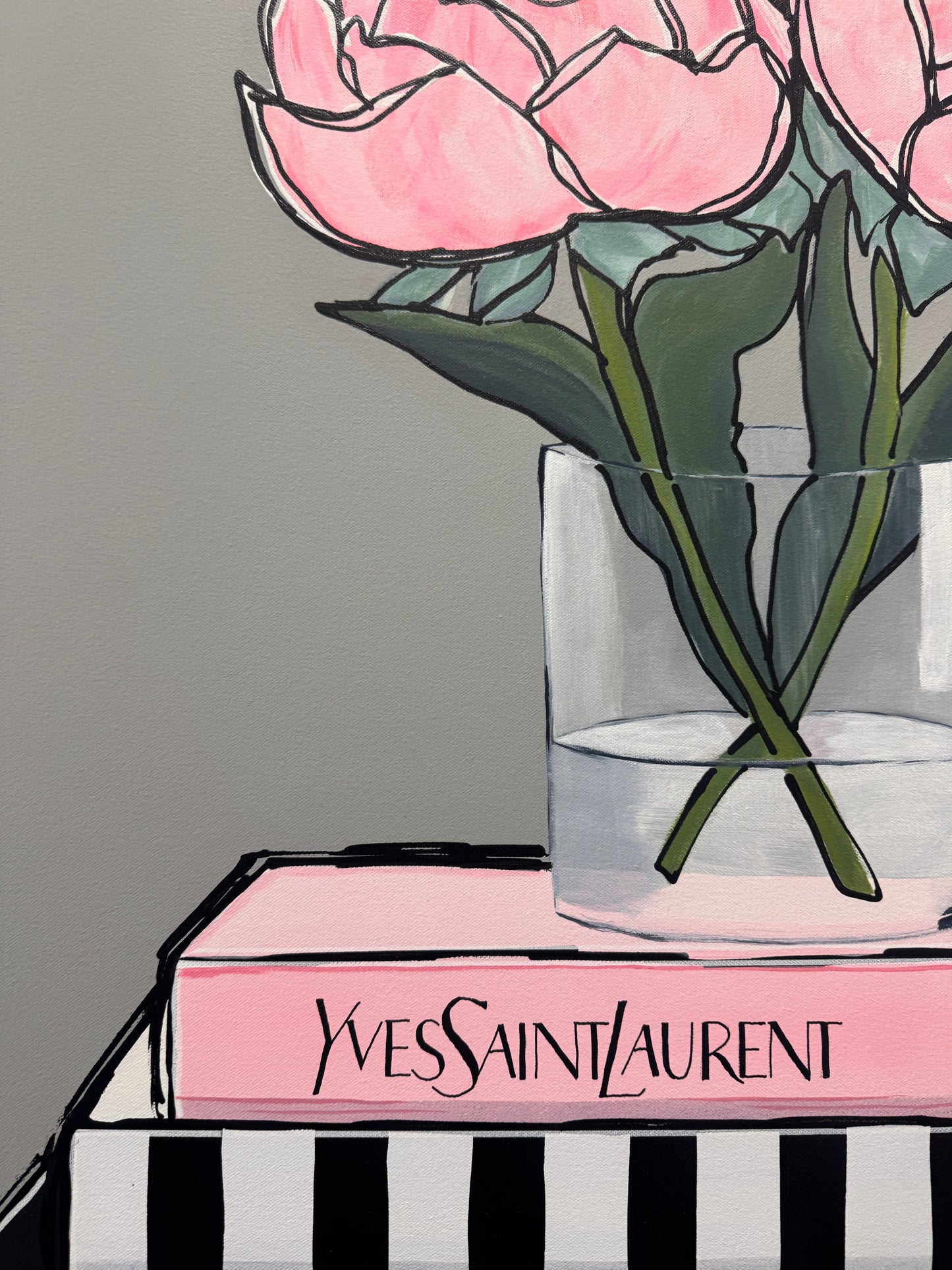 Peonies In Style | 83cm x 83cm | Framed