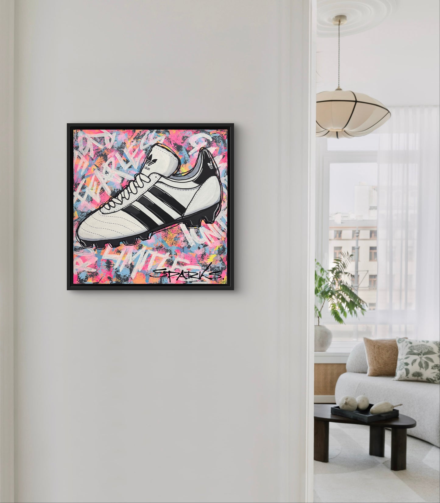 Laced For Victory | 50cm x 50cm | Framed