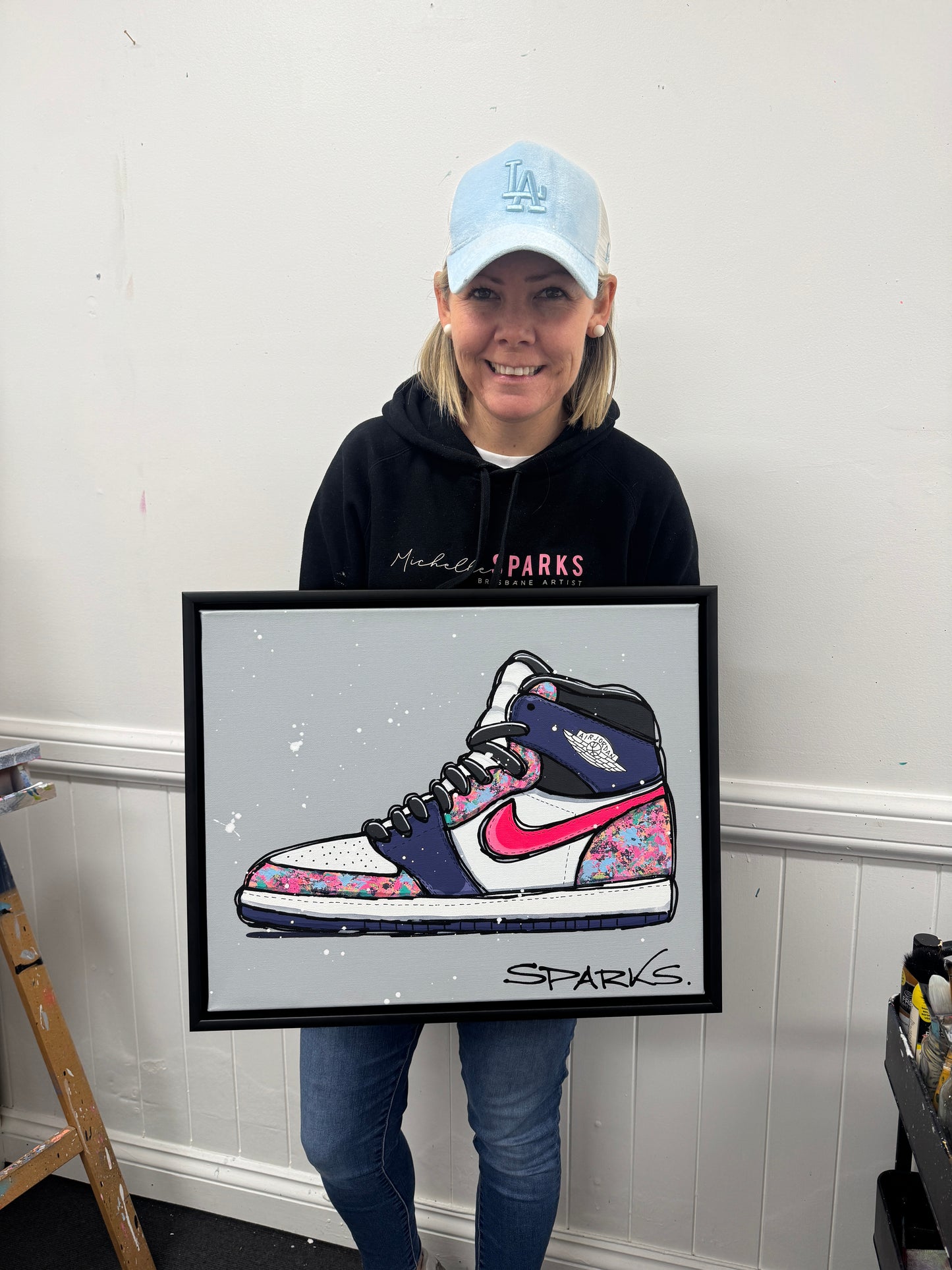Colourful Air Jordan | 44cm x 54cm | Framed
