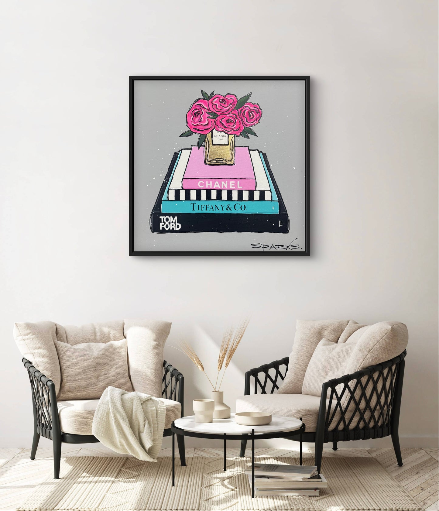 Coffee Table Luxe | 90cm x 90cm | Framed