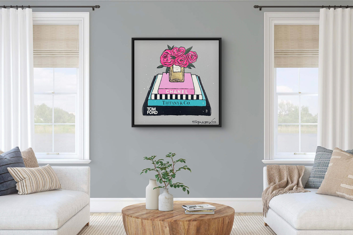 Coffee Table Luxe | 90cm x 90cm | Framed