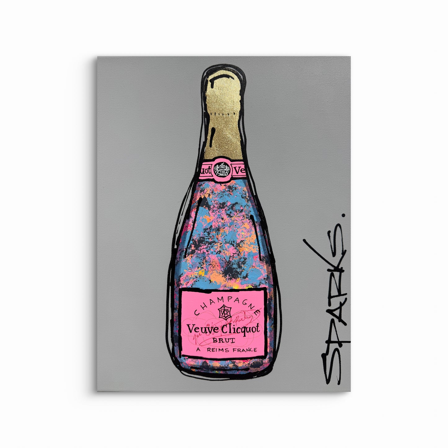 Pop Fizz | 31cm x 41cm | Canvas unframed