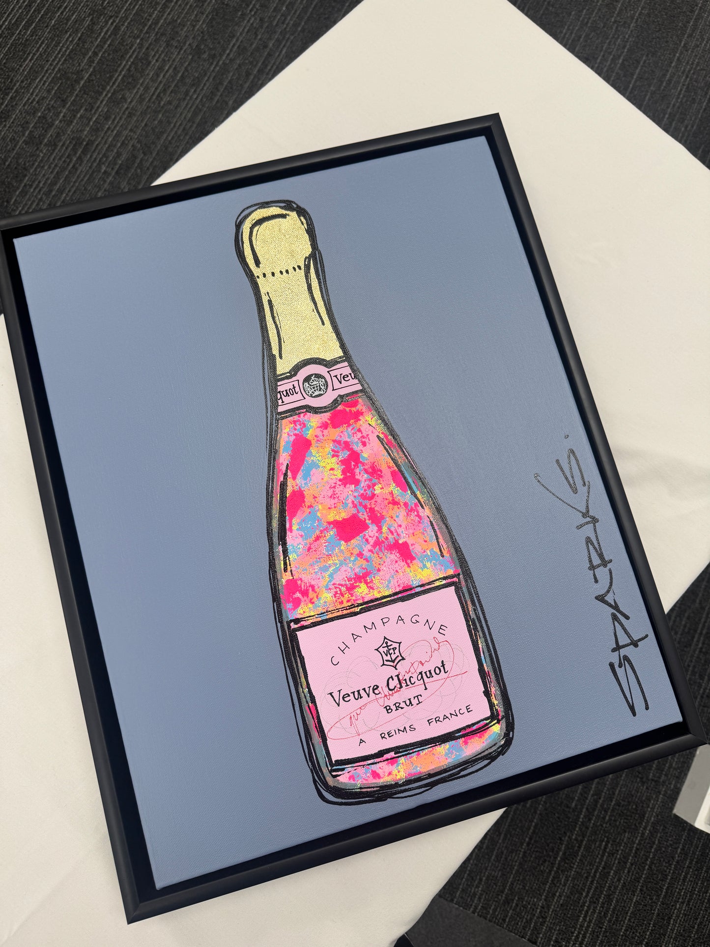 Time for a glass of bubbly | 44.5cm x 54.5cm | Canvas unframed