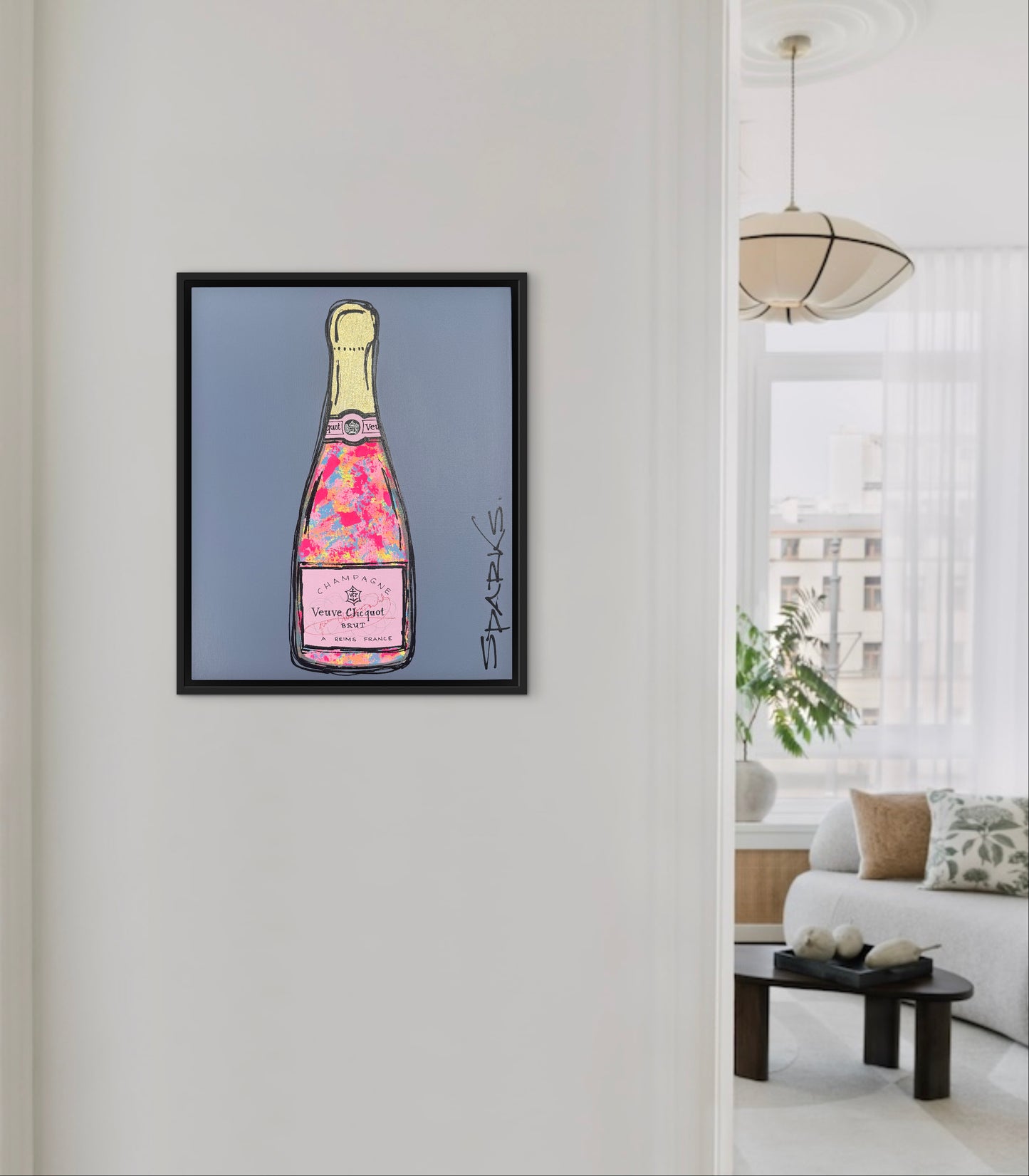Time for a glass of bubbly | 44.5cm x 54.5cm | Canvas unframed