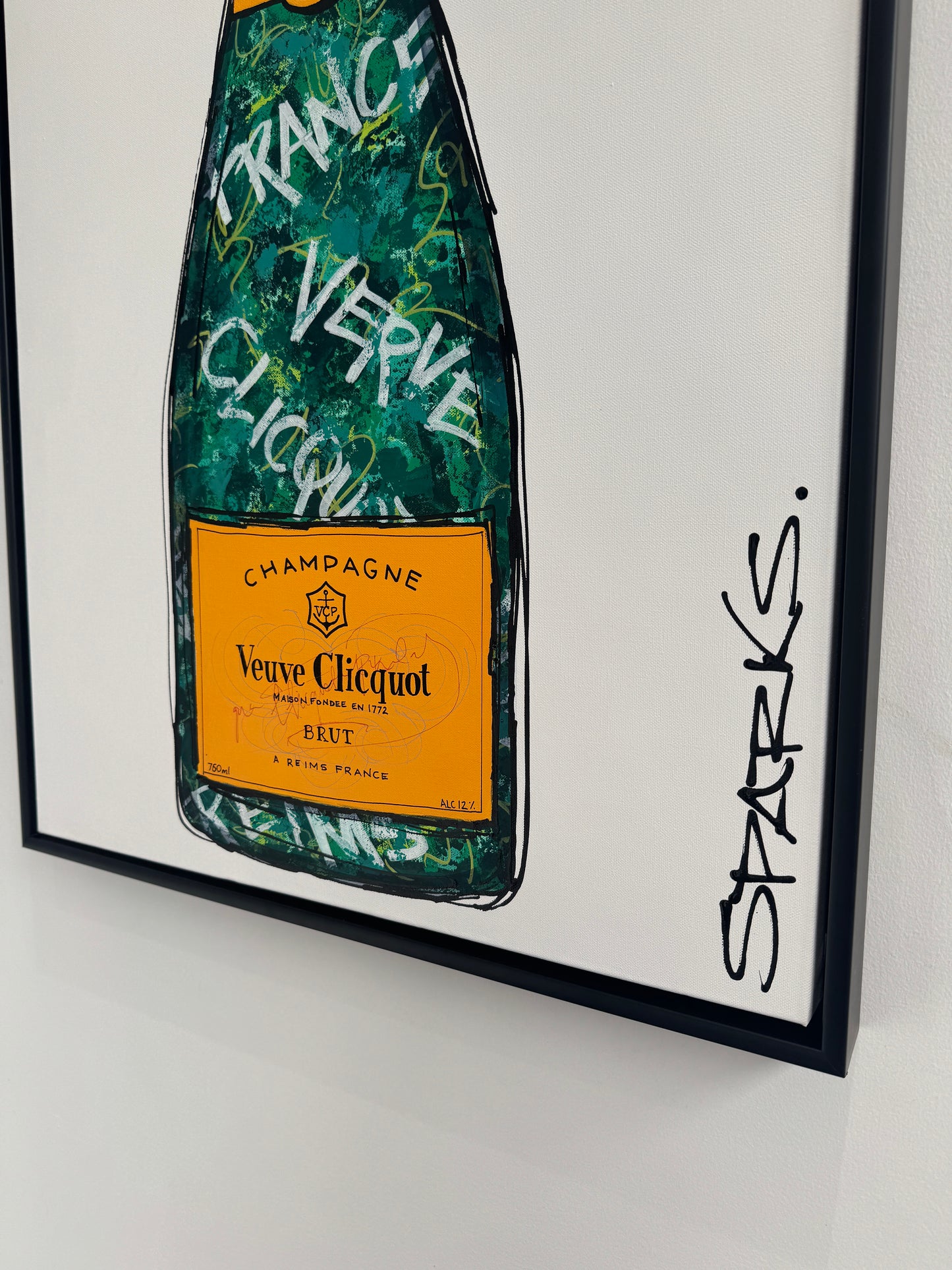 Bottoms up! | 95cm x 65cm | Framed