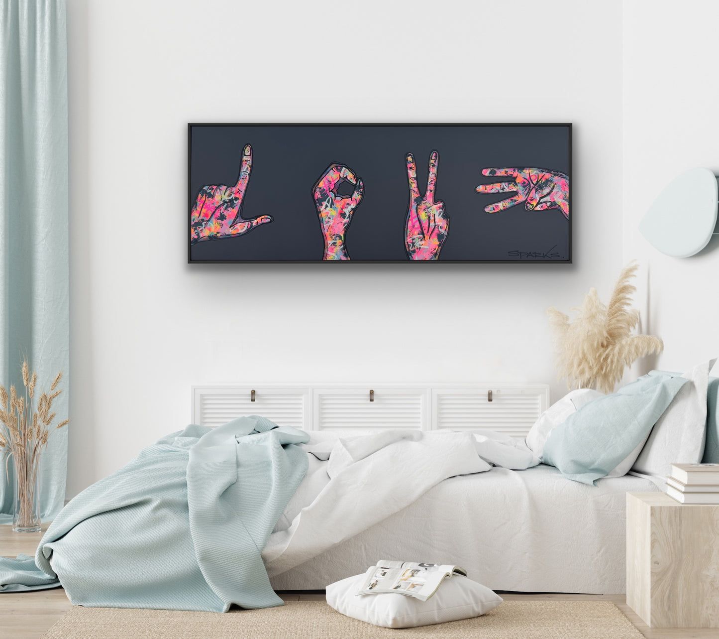 LOVE In Colour | 160cm x 60cm | Framed