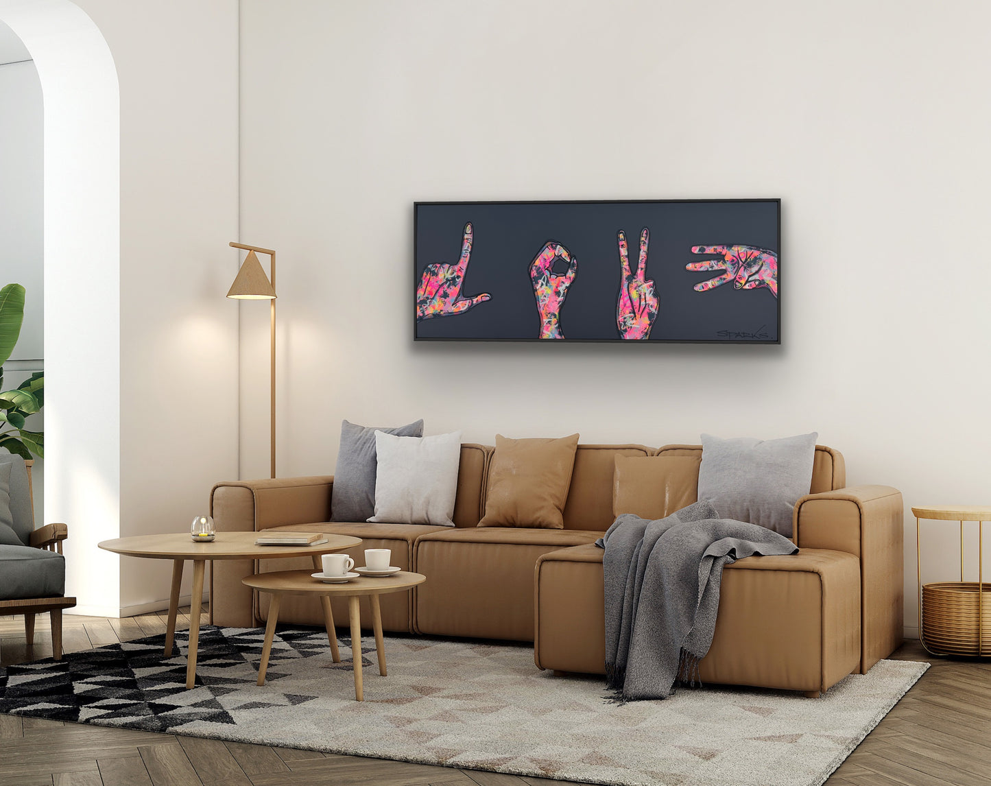 LOVE In Colour | 160cm x 60cm | Framed