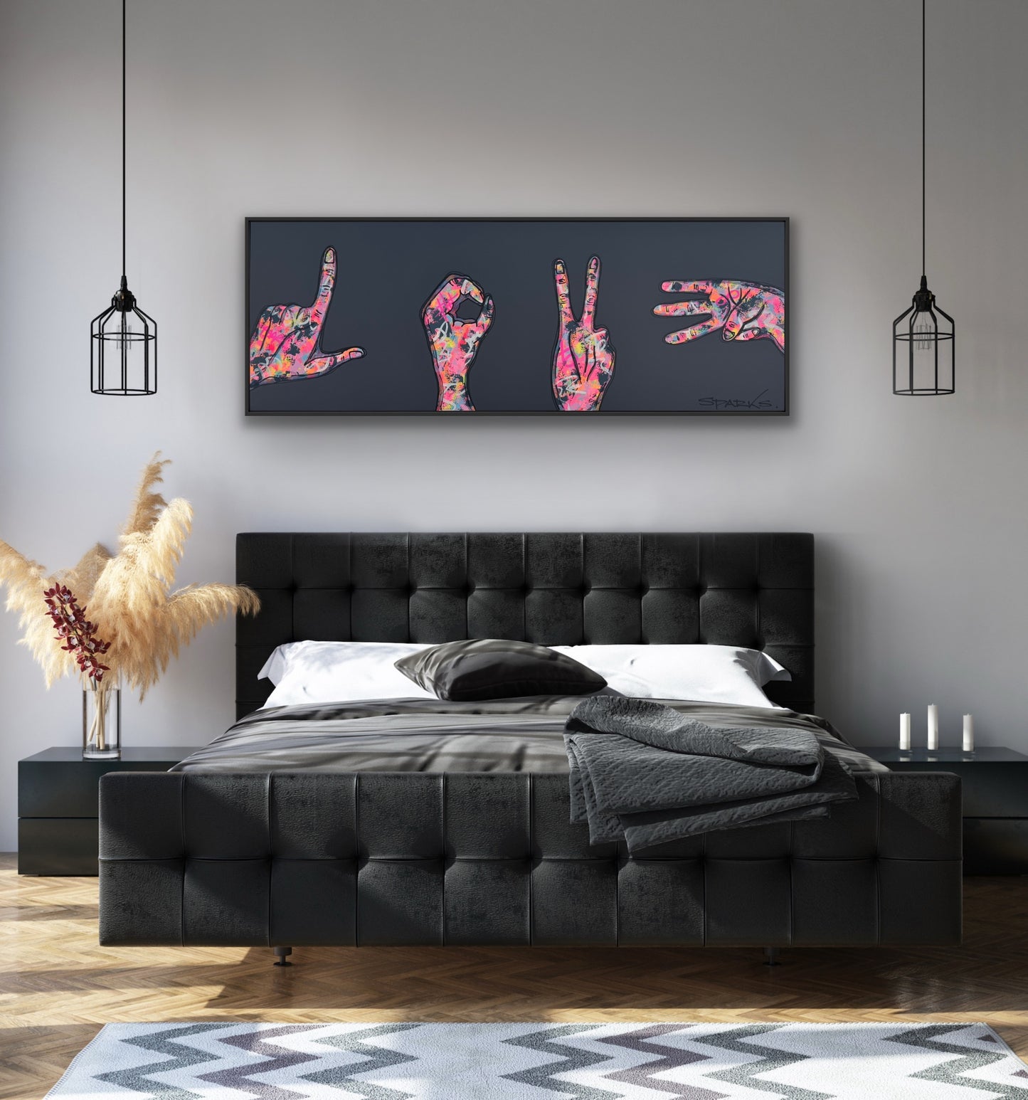 LOVE In Colour | 160cm x 60cm | Framed