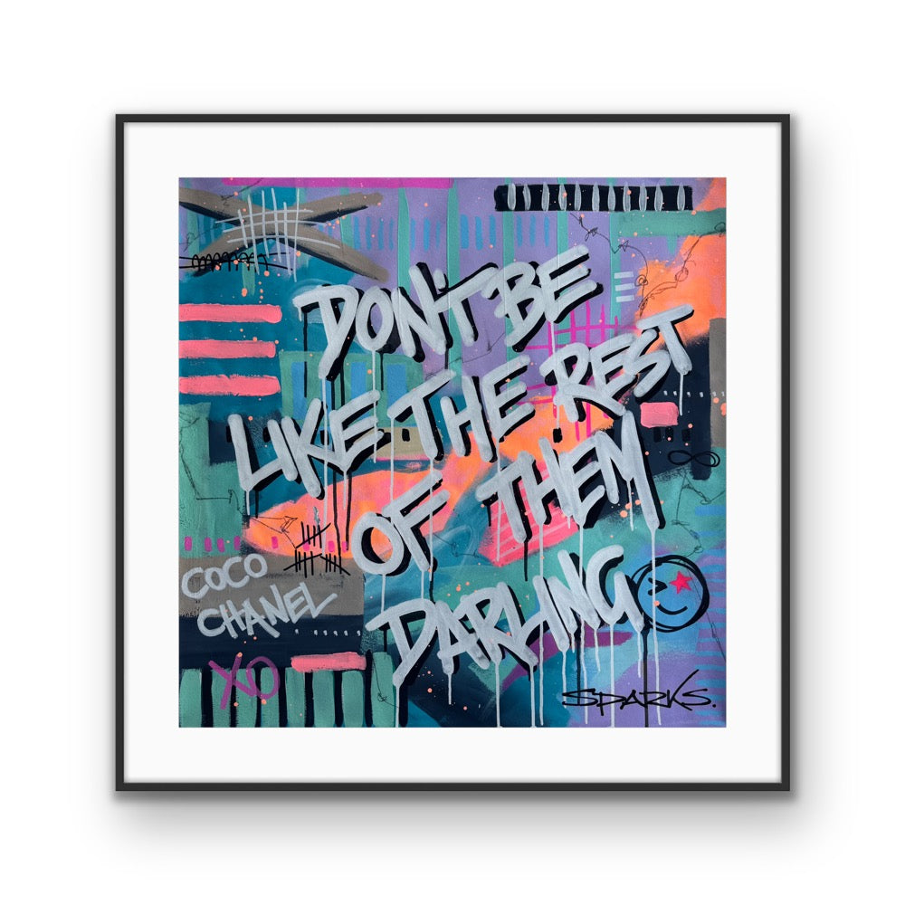 Dare To Be Different 3 | 100 x 100cm | Framed