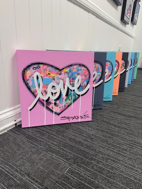 Happy Love | 46cm x 46cm | Unframed