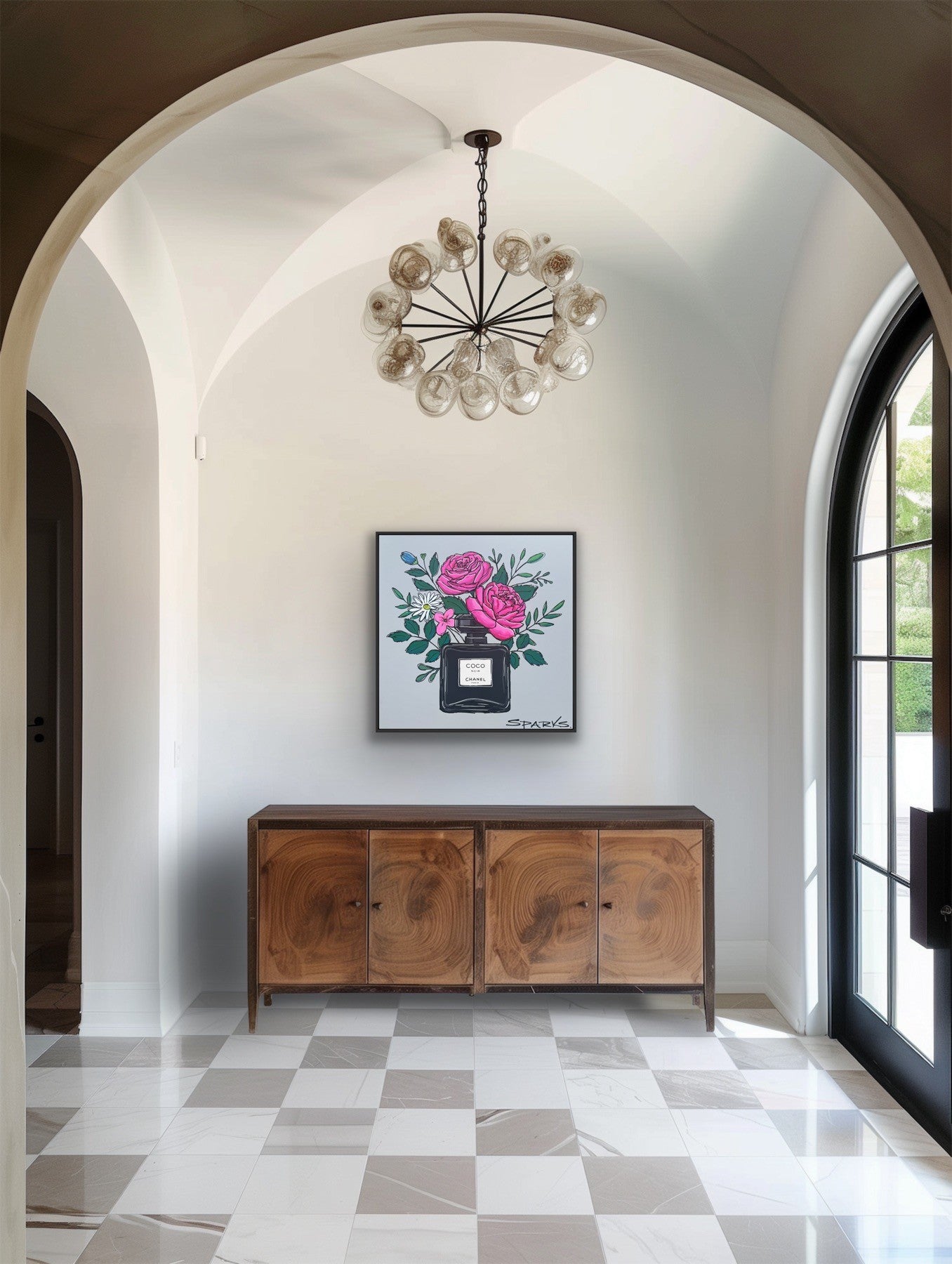 Coco In Bloom | 83cm x 83cm | Framed