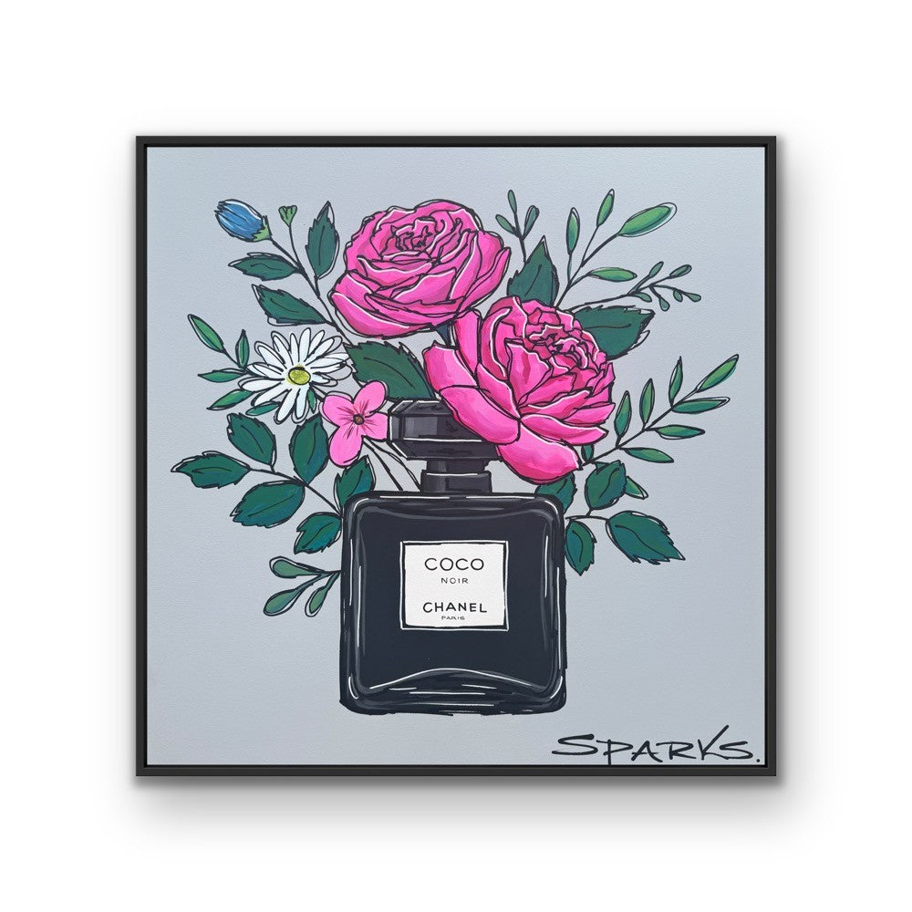 Coco In Bloom | 83cm x 83cm | Framed