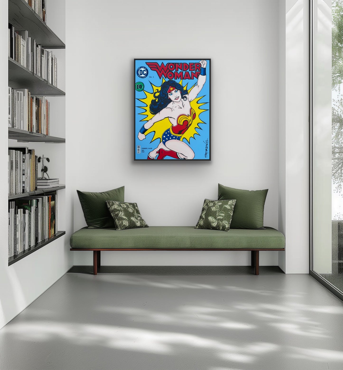 Wonder Woman Comic Vol 1| 104 x 79cm | Framed in black