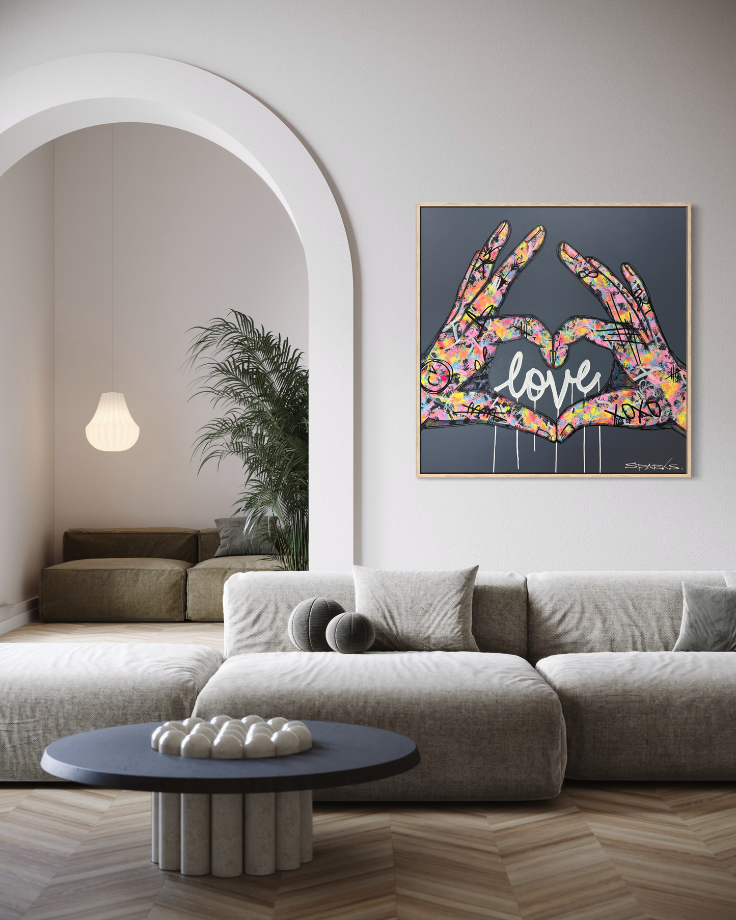 Love Is All You Need  | 120cm x 120cm | Framed