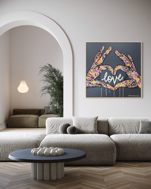 Love Is All You Need  | 120cm x 120cm | Framed