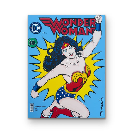Wonder Woman Comic Vol 1| 100 x 75cm | Painted edges