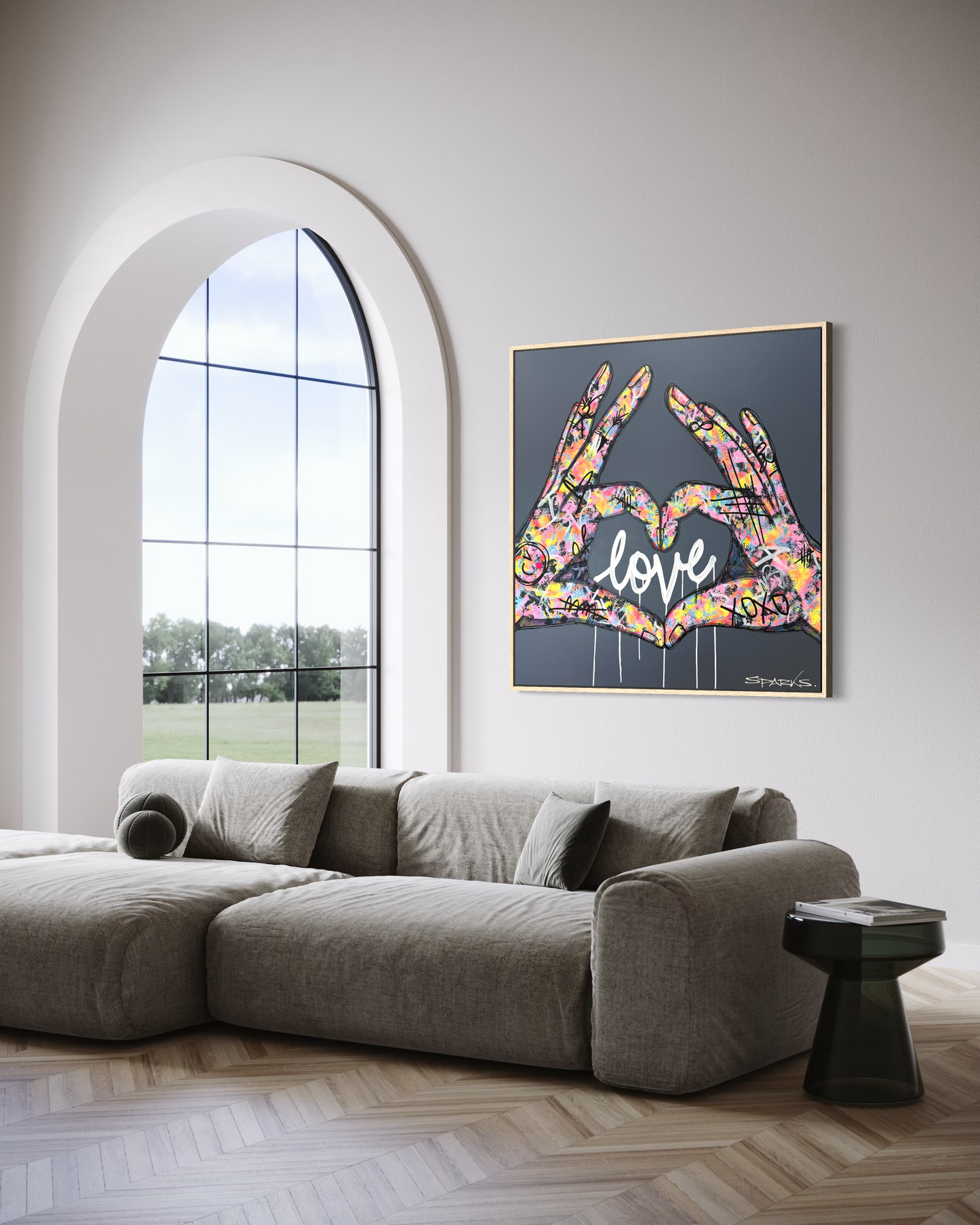 Love Is All You Need  | 120cm x 120cm | Framed