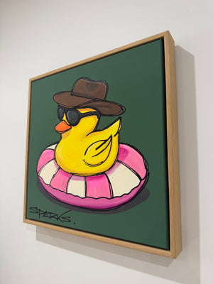 The Adventurer | 50cm x 50cm  | Framed in Oak