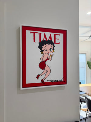 Betty Boop 3 | 44cm x 54cm | Framed in white