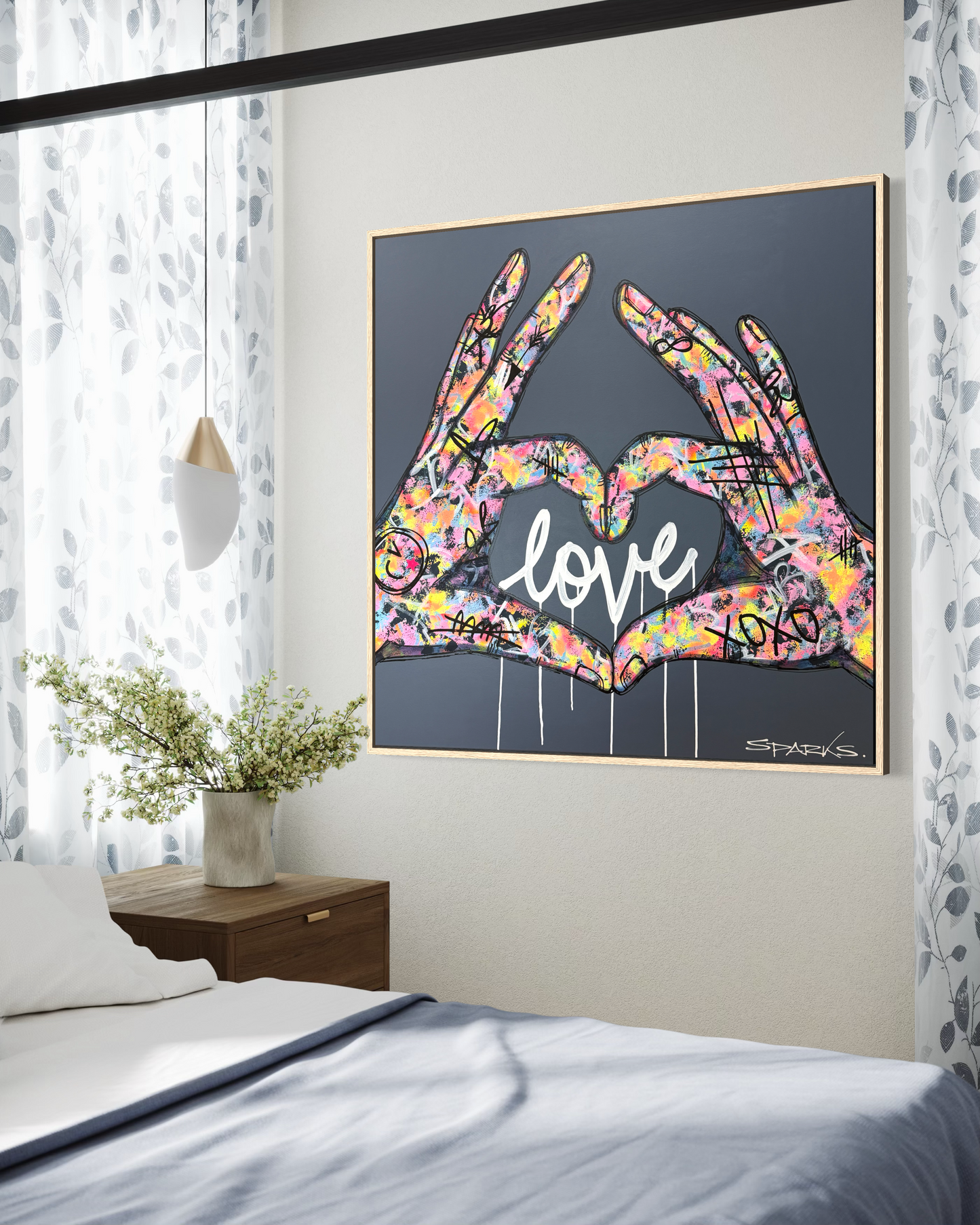 Love Is All You Need  | 120cm x 120cm | Framed
