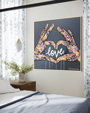 Love Is All You Need  | 120cm x 120cm | Framed