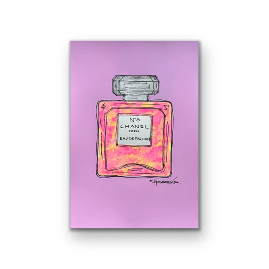 Chanel - Pretty in Pink #5 | Original painting | A4 Size