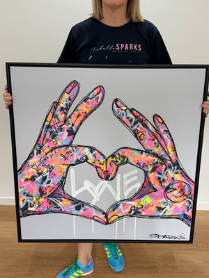 So In Love  | 90cm x 90cm | Framed