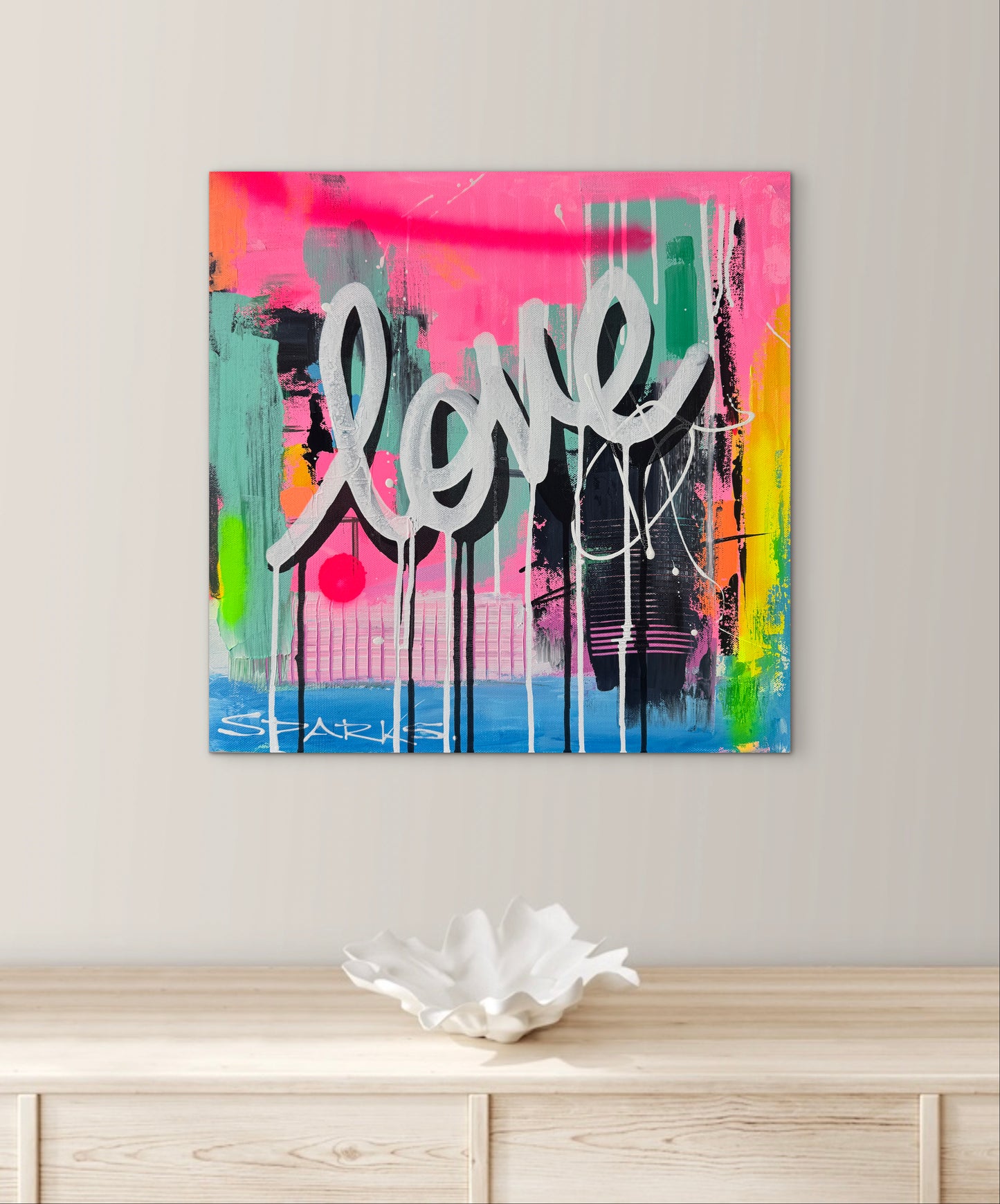 Love Is The Way | 46cm x 46cm | Unframed