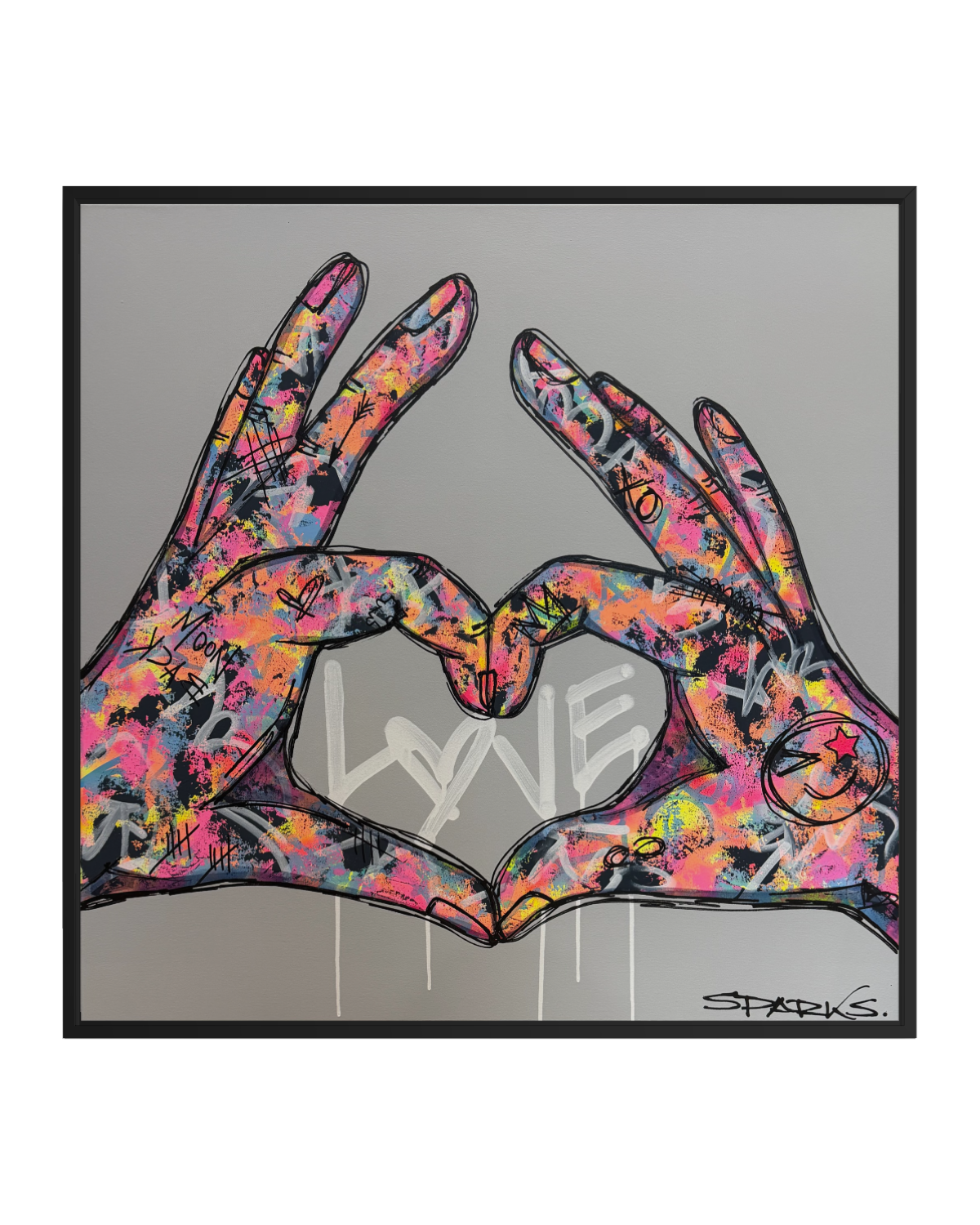 So In Love  | 90cm x 90cm | Framed