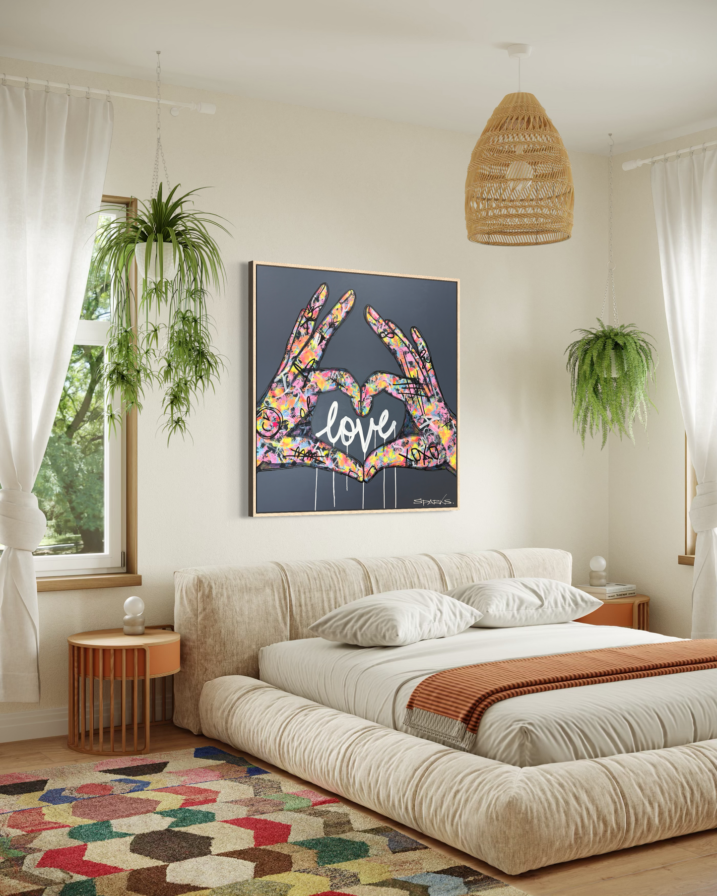 Love Is All You Need  | 120cm x 120cm | Framed