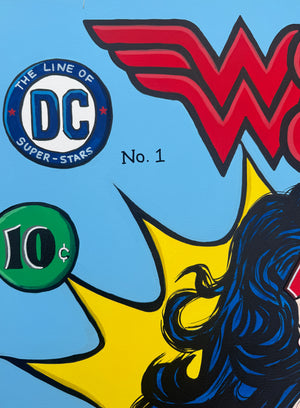 Wonder Woman Comic Vol 1| 104 x 79cm | Framed in black