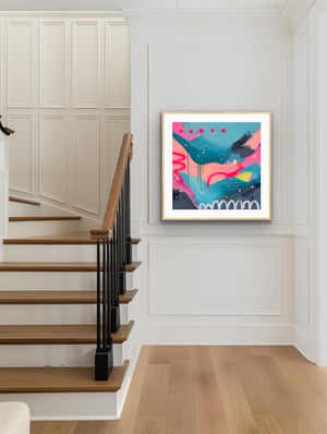 Chase Your Dreams | 100 x 100cm | Framed in oak